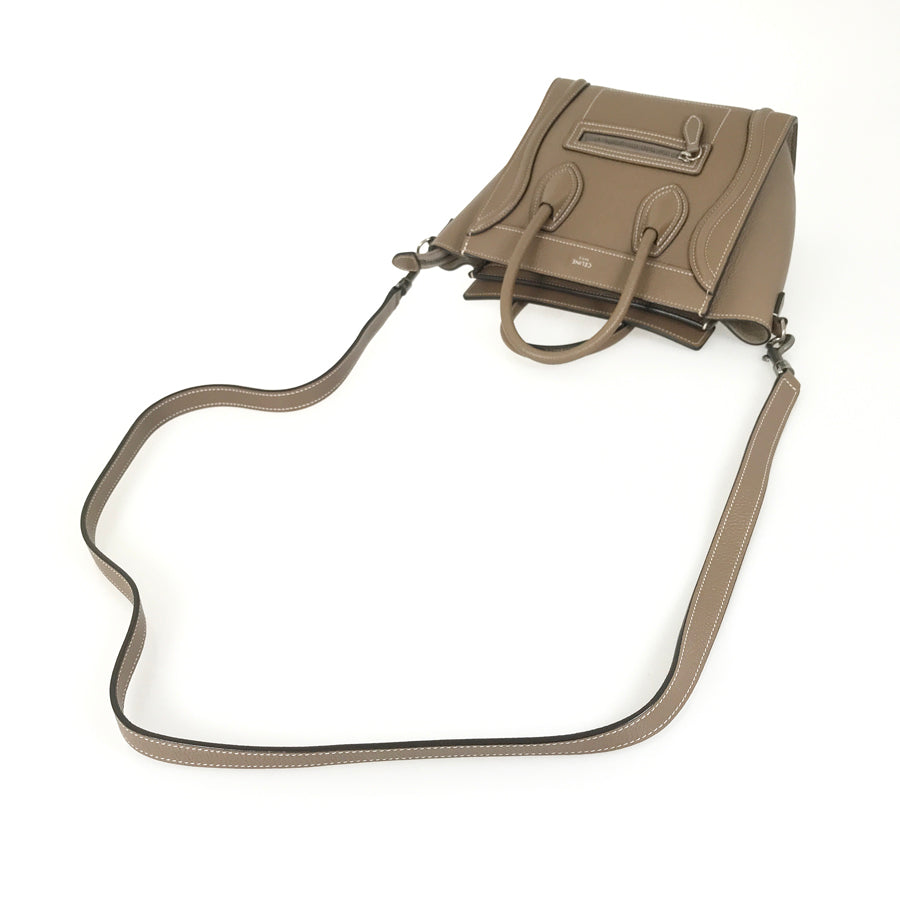 CELINE Luggage Nano Shopper Hand bag