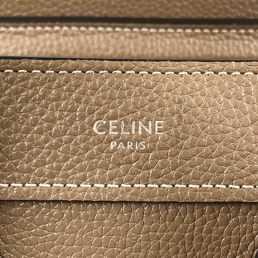 CELINE Luggage Nano Shopper Hand bag