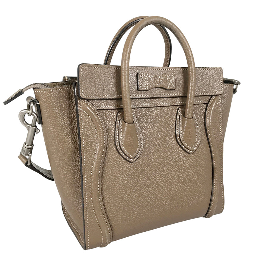 CELINE Luggage Nano Shopper Hand bag