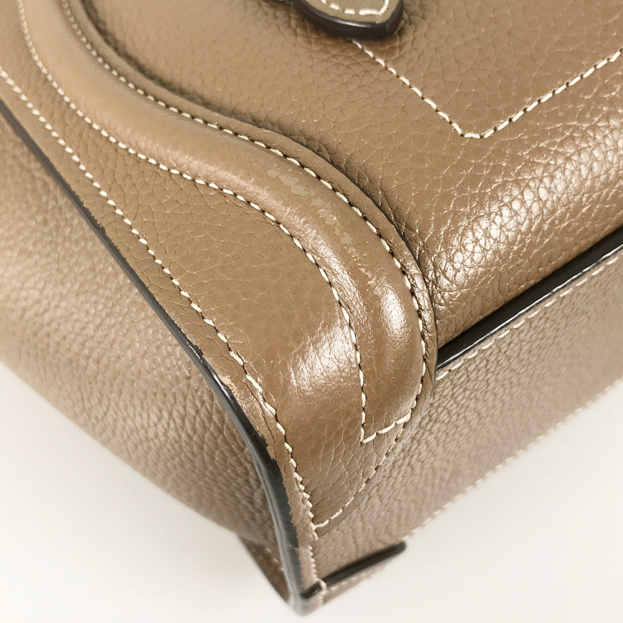 CELINE Luggage Nano Shopper Hand bag
