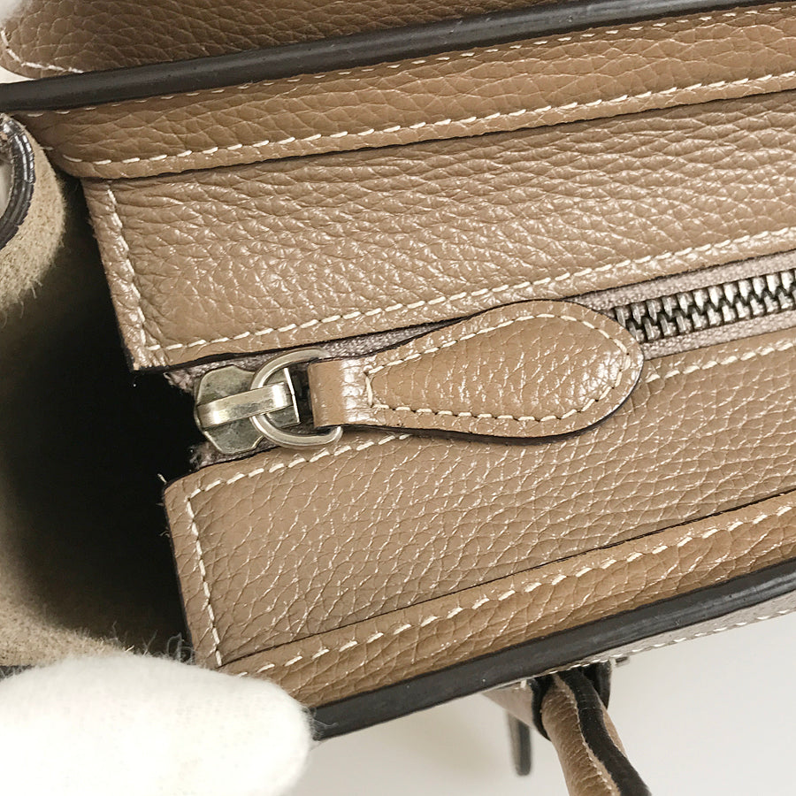 CELINE Luggage Nano Shopper Hand bag