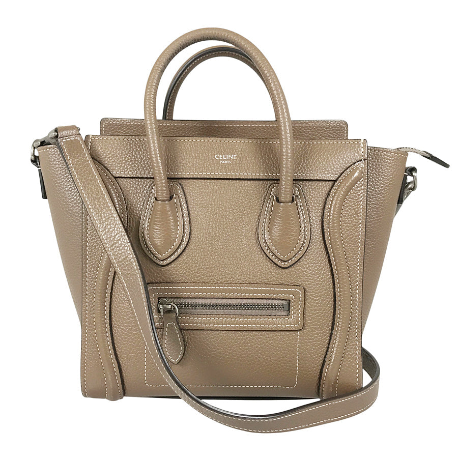 CELINE Luggage Nano Shopper Hand bag