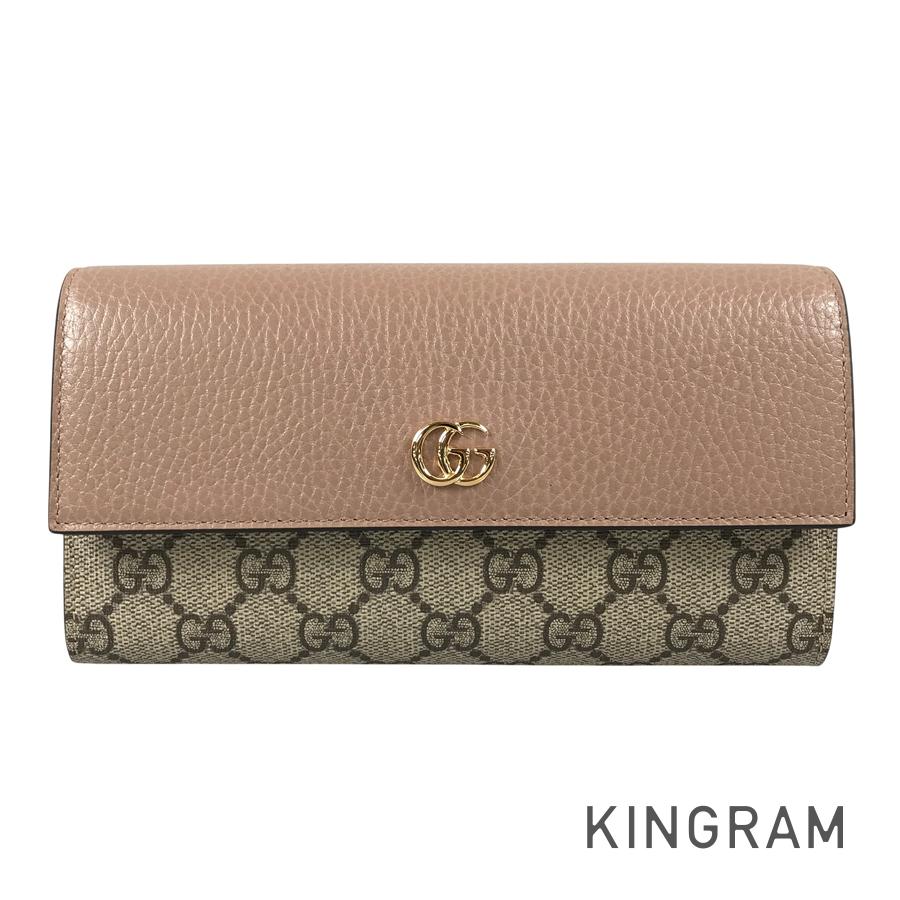 GUCCI Double G Bicolor Continental Wallet 456116 Long wallet Folding cover lid
