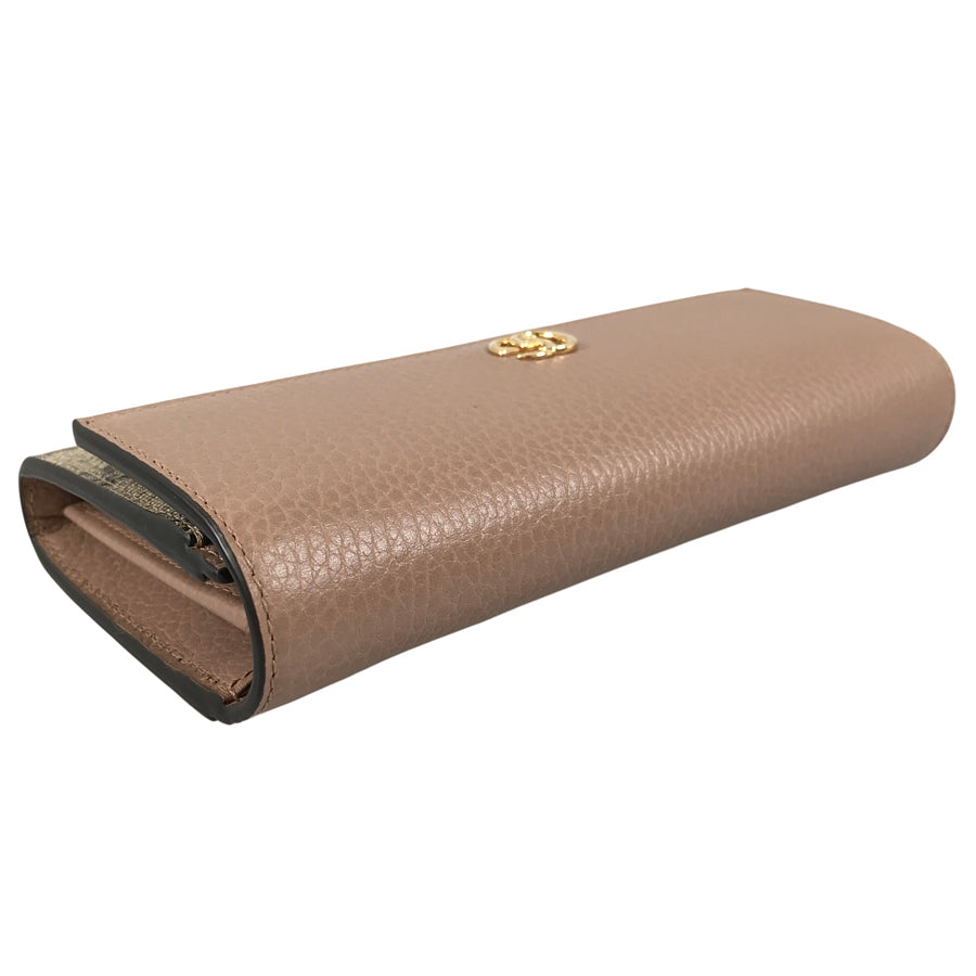 GUCCI Double G Bicolor Continental Wallet 456116 Long wallet Folding cover lid