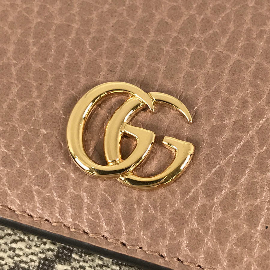GUCCI Double G Bicolor Continental Wallet 456116 Long wallet Folding cover lid