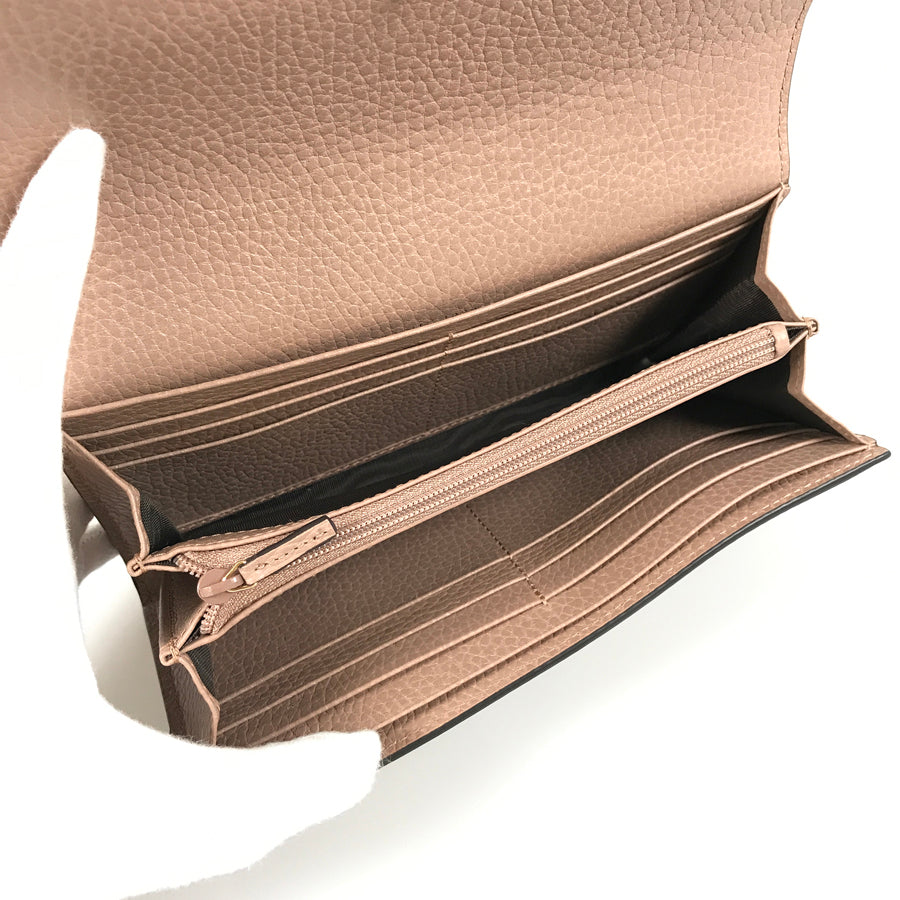 GUCCI Double G Bicolor Continental Wallet 456116 Long wallet Folding cover lid