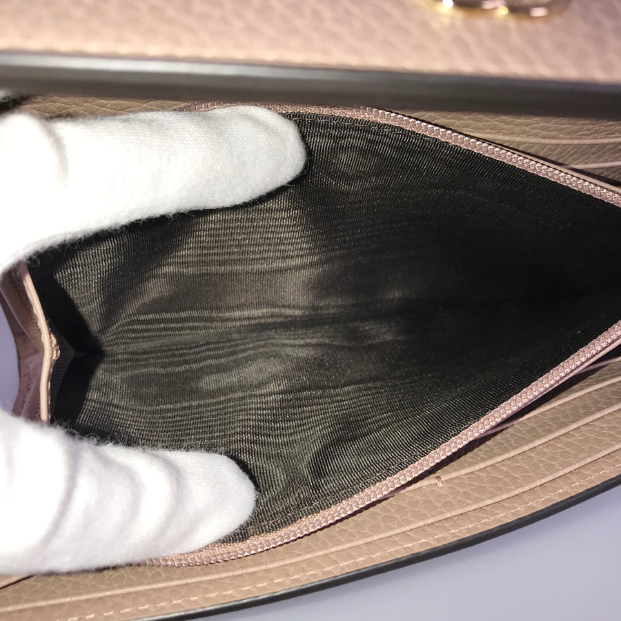 GUCCI Double G Bicolor Continental Wallet 456116 Long wallet Folding cover lid