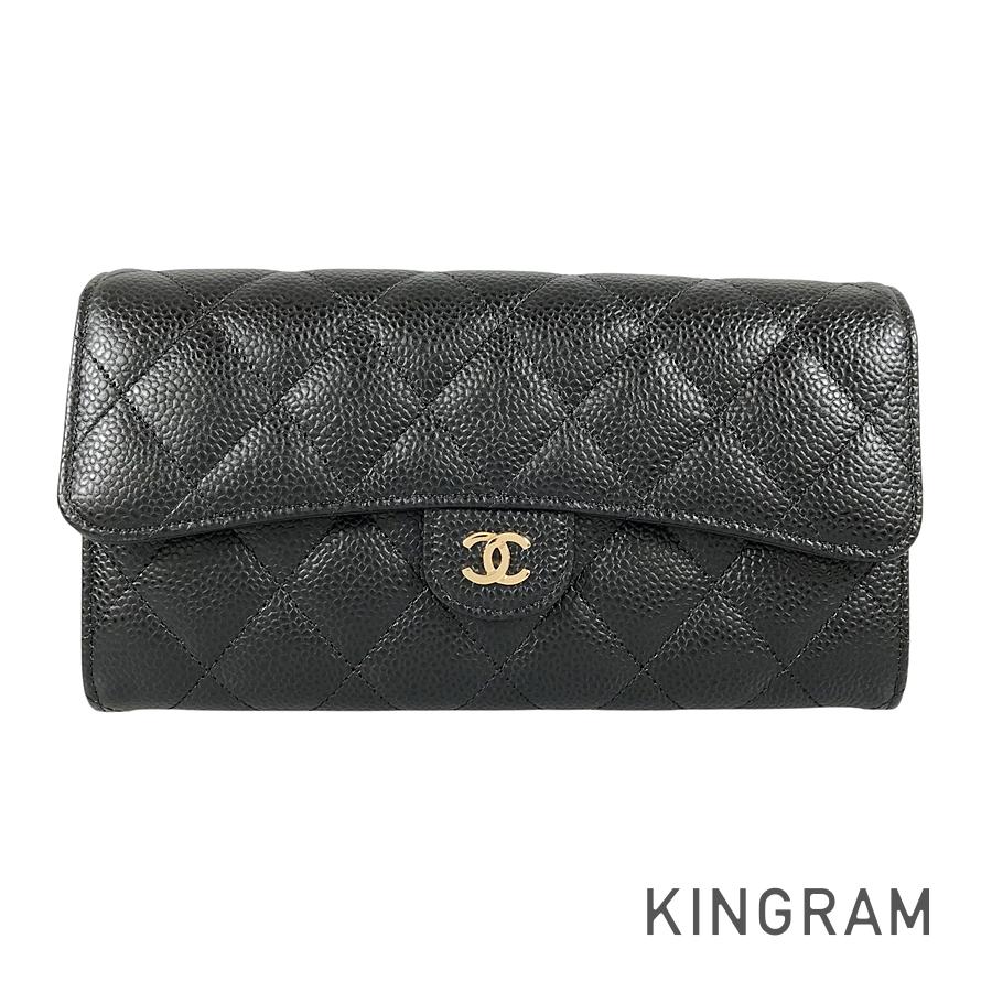 CHANEL Matelasse Long wallet Folding cover lid