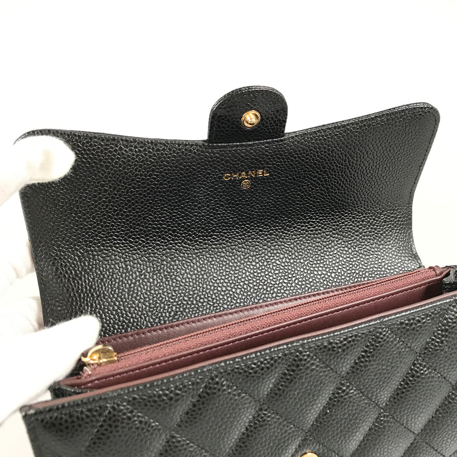 CHANEL Matelasse Long wallet Folding cover lid