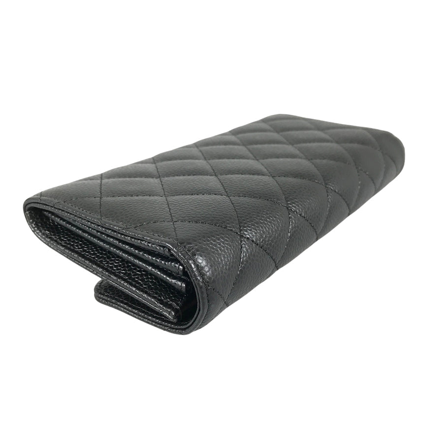 CHANEL Matelasse Long wallet Folding cover lid