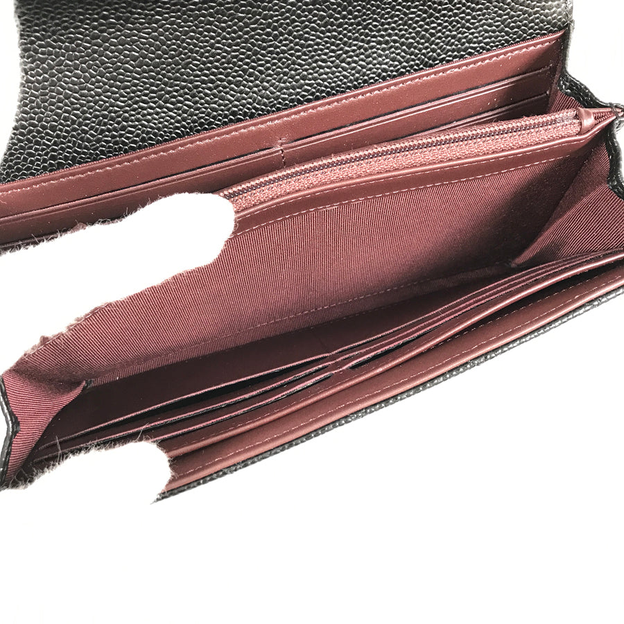 CHANEL Matelasse Long wallet Folding cover lid