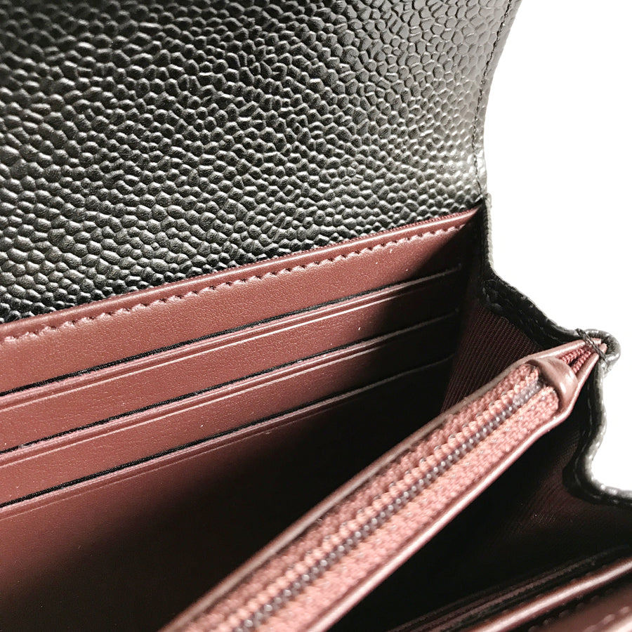 CHANEL Matelasse Long wallet Folding cover lid