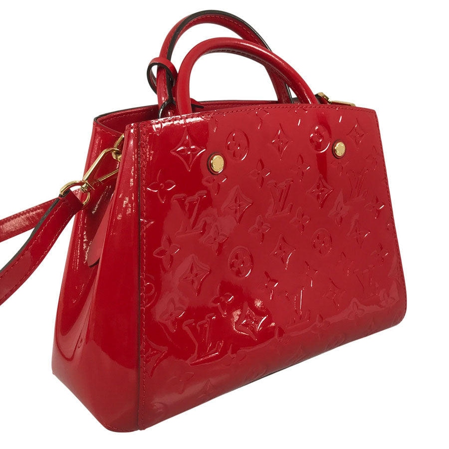 LOUIS VUITTON Monogram Vernis Montaigne BB M50170 Hand bag