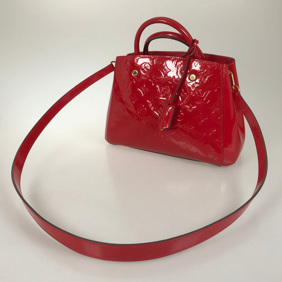 LOUIS VUITTON Monogram Vernis Montaigne BB M50170 Hand bag