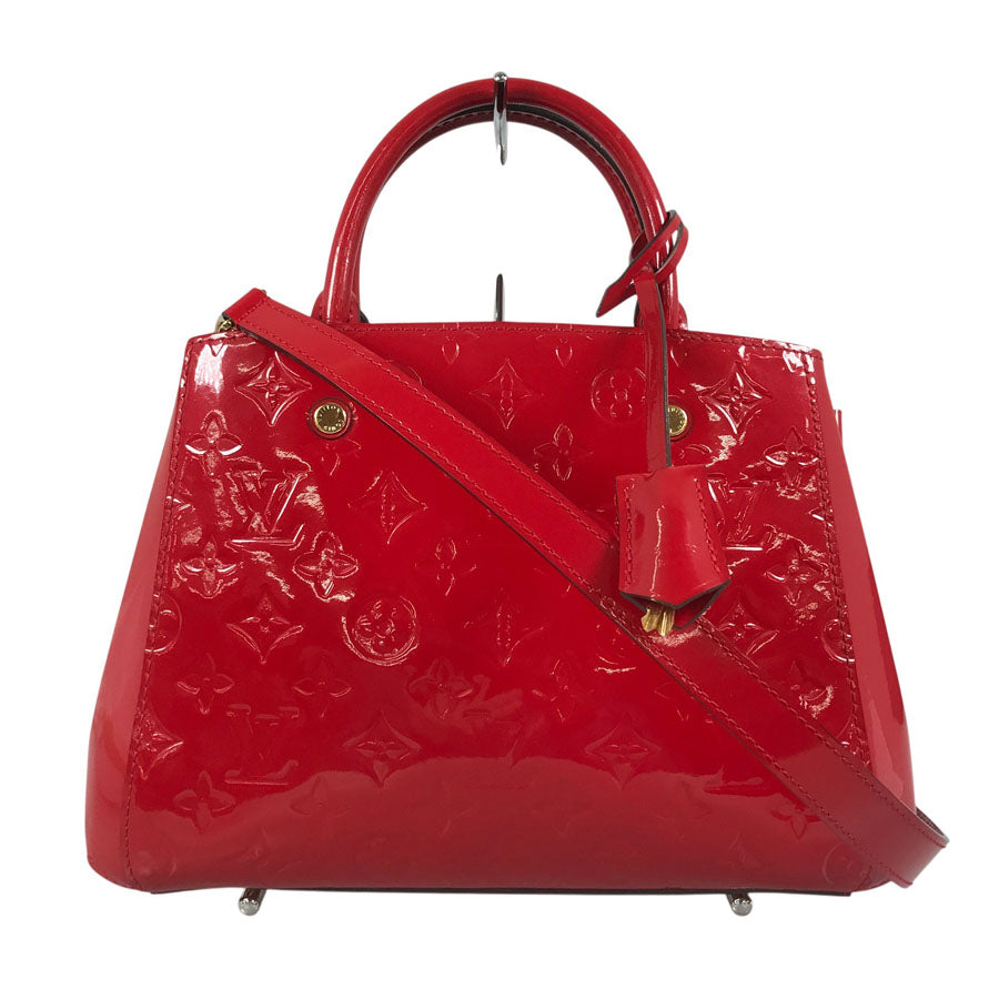 LOUIS VUITTON Monogram Vernis Montaigne BB M50170 Hand bag