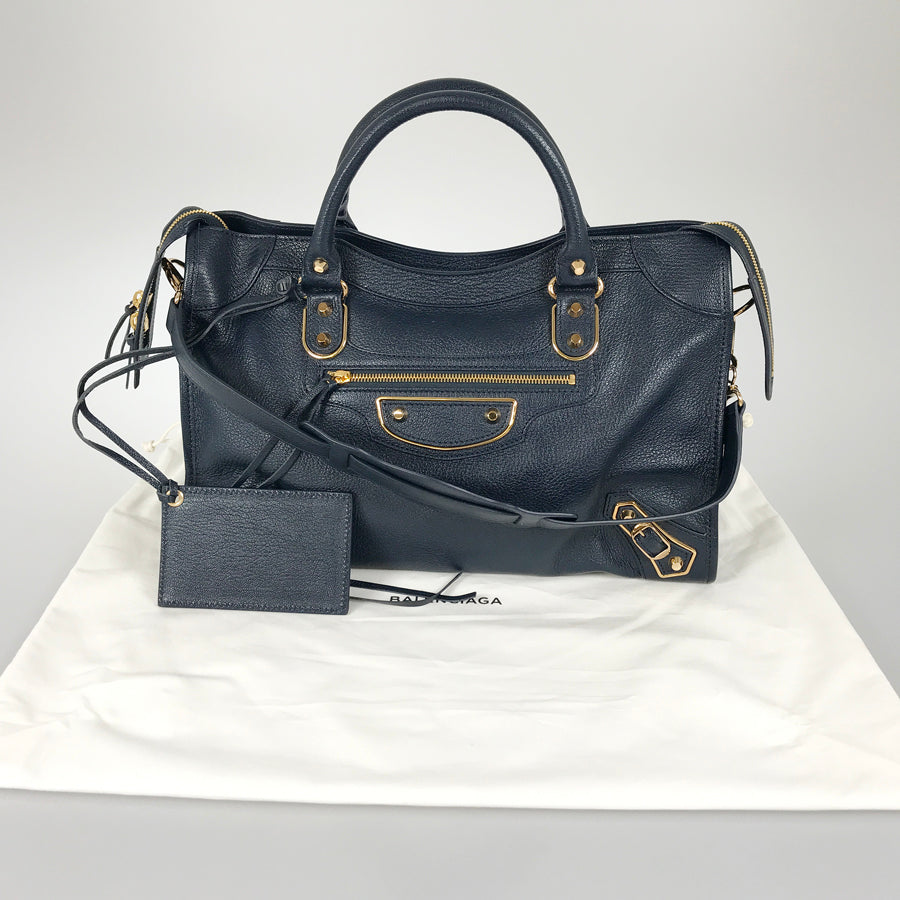 BALENCIAGA City Classic Metallic Edge 390154 Hand bag