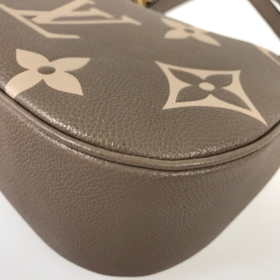 LOUIS VUITTON Monogram Empreinte Bicolor Bagatelle NM M46112 Shoulder bag