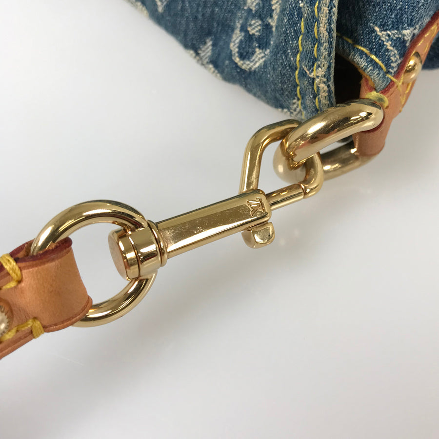 LOUIS VUITTON Monogram Denim Mini Pleaty M95050 Shoulder bag