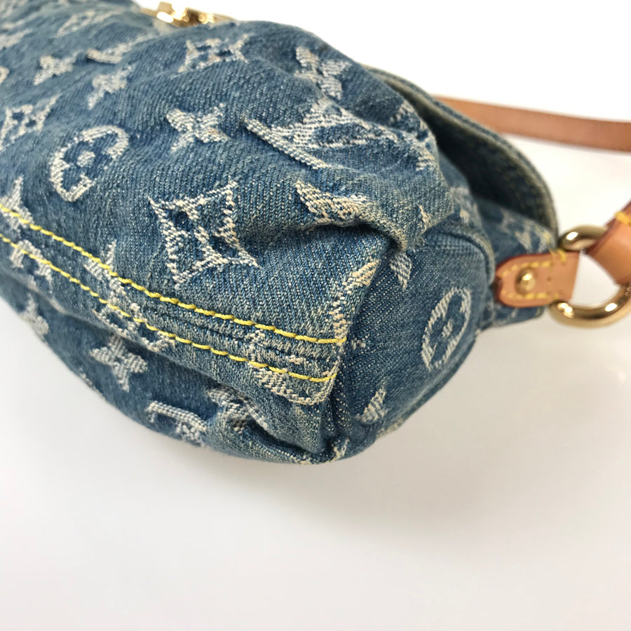 LOUIS VUITTON Monogram Denim Mini Pleaty M95050 Shoulder bag