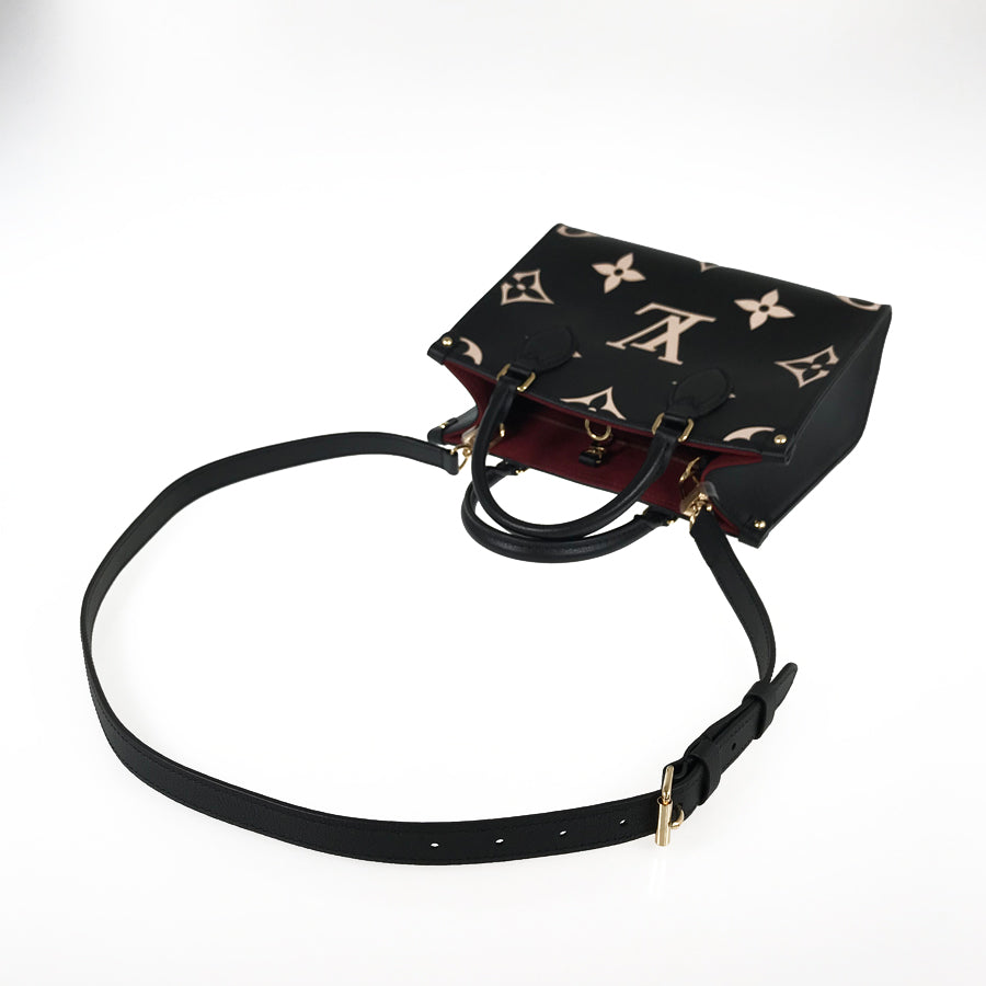 LOUIS VUITTON Monogram Empreinte Bicolor On The Go PM M45659 Hand bag