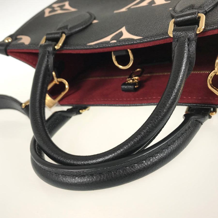 LOUIS VUITTON Monogram Empreinte Bicolor On The Go PM M45659 Hand bag