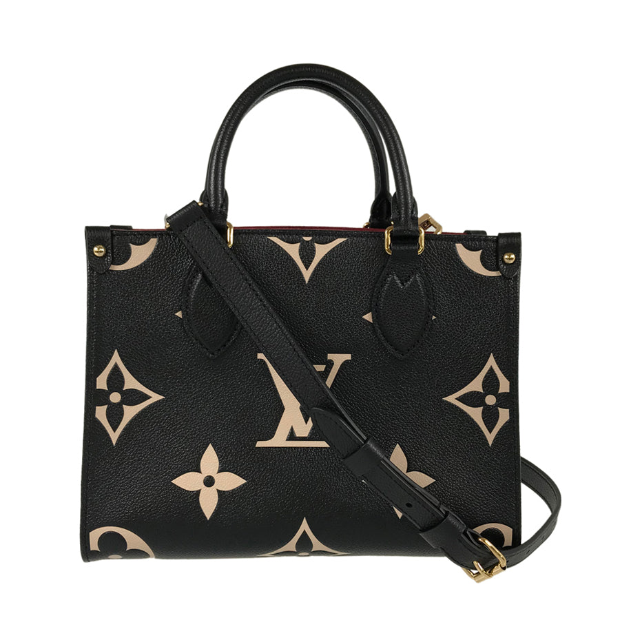 LOUIS VUITTON Monogram Empreinte Bicolor On The Go PM M45659 Hand bag