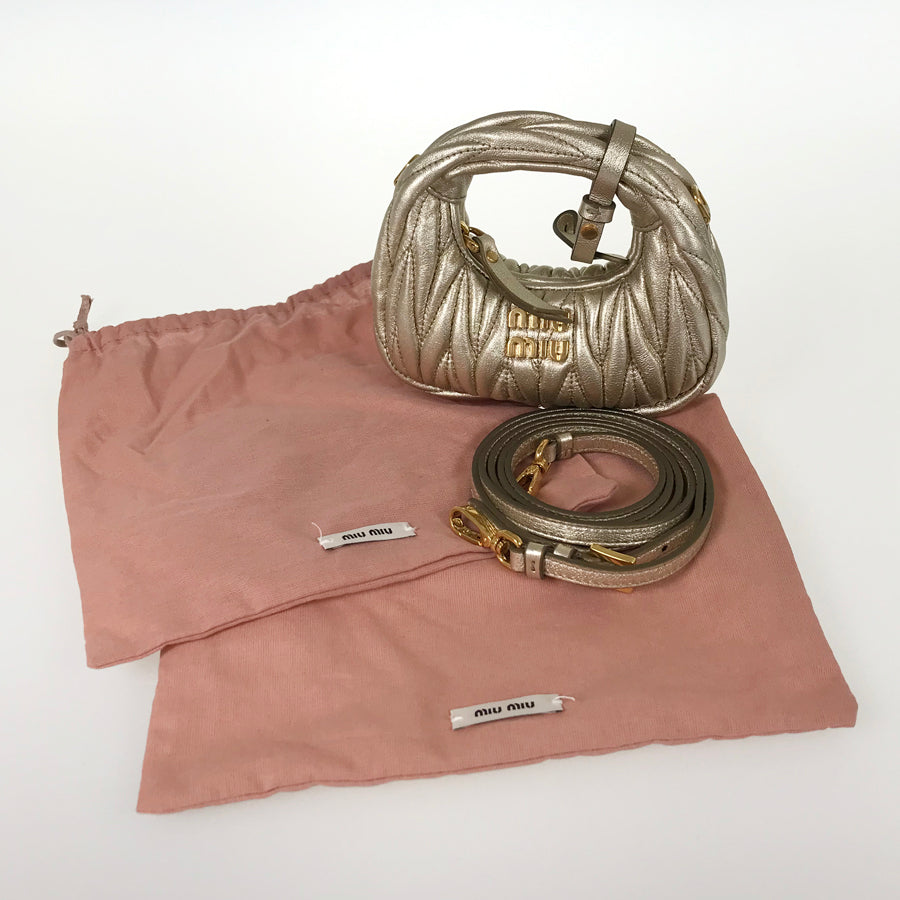 MIUMIU Wonder Matelasse Hobo 5NR019 Pouch