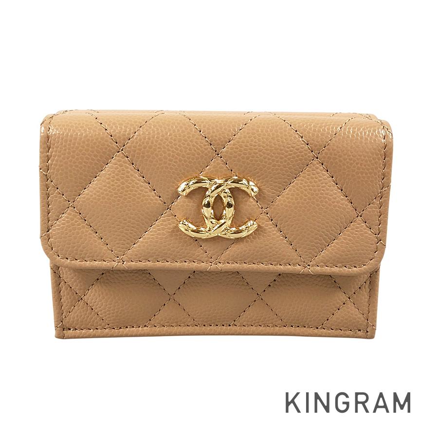 CHANEL Matelasse Trifold wallet