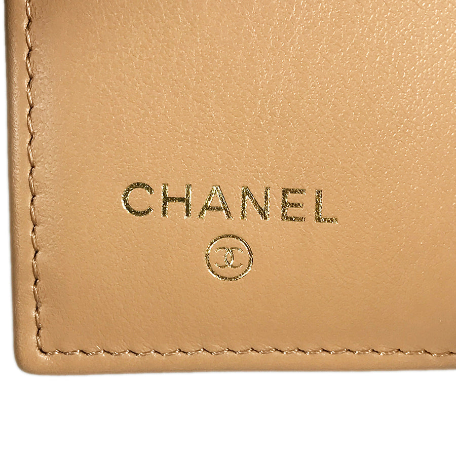 CHANEL Matelasse Trifold wallet