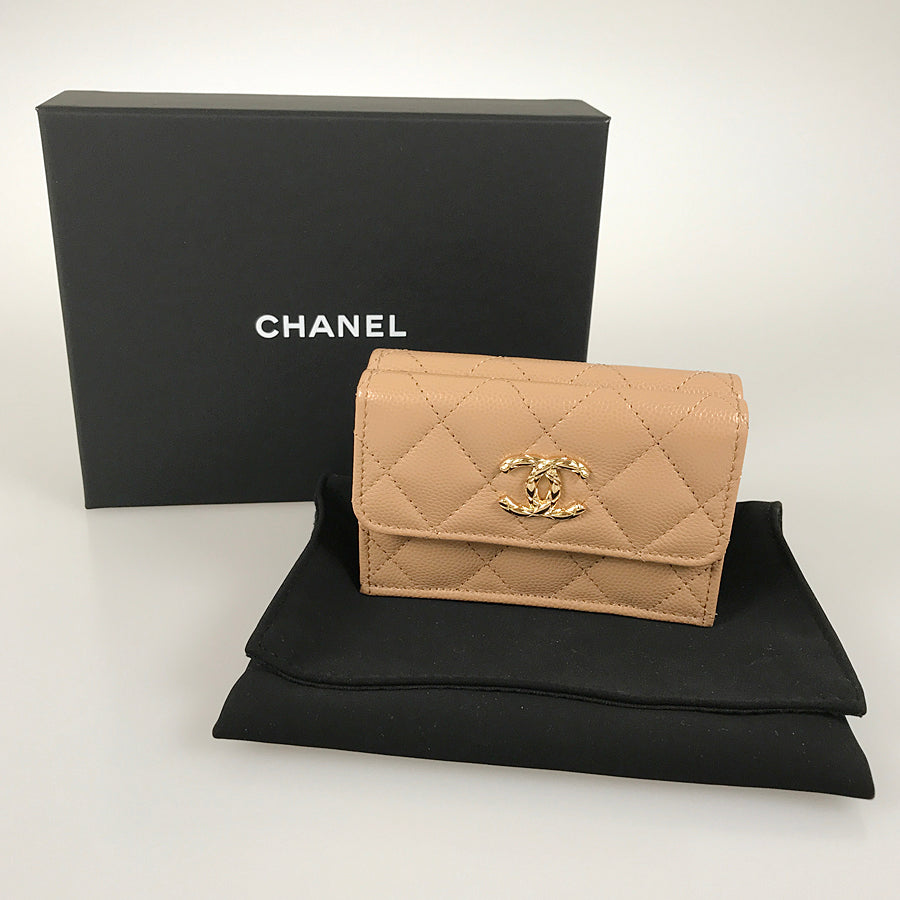 CHANEL Matelasse Trifold wallet