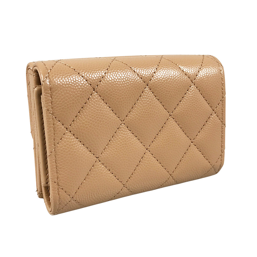 CHANEL Matelasse Trifold wallet