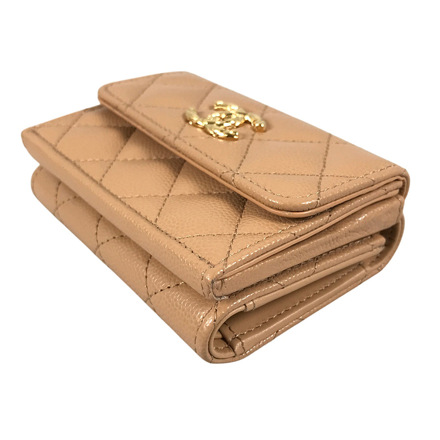 CHANEL Matelasse Trifold wallet