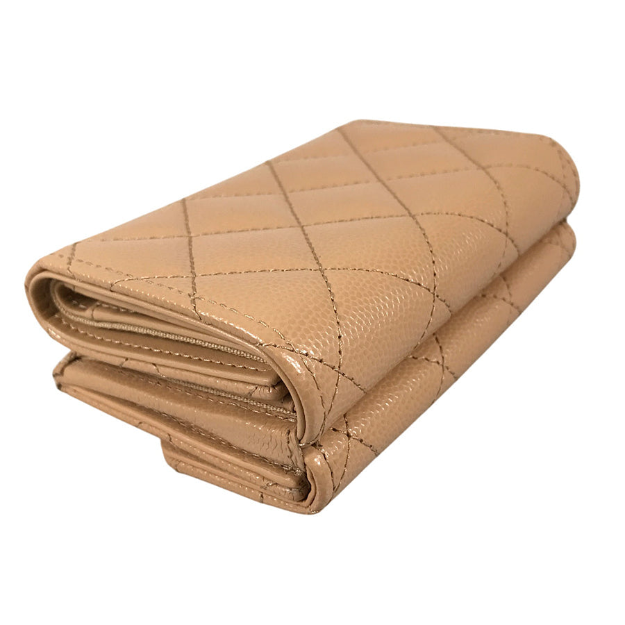 CHANEL Matelasse Trifold wallet