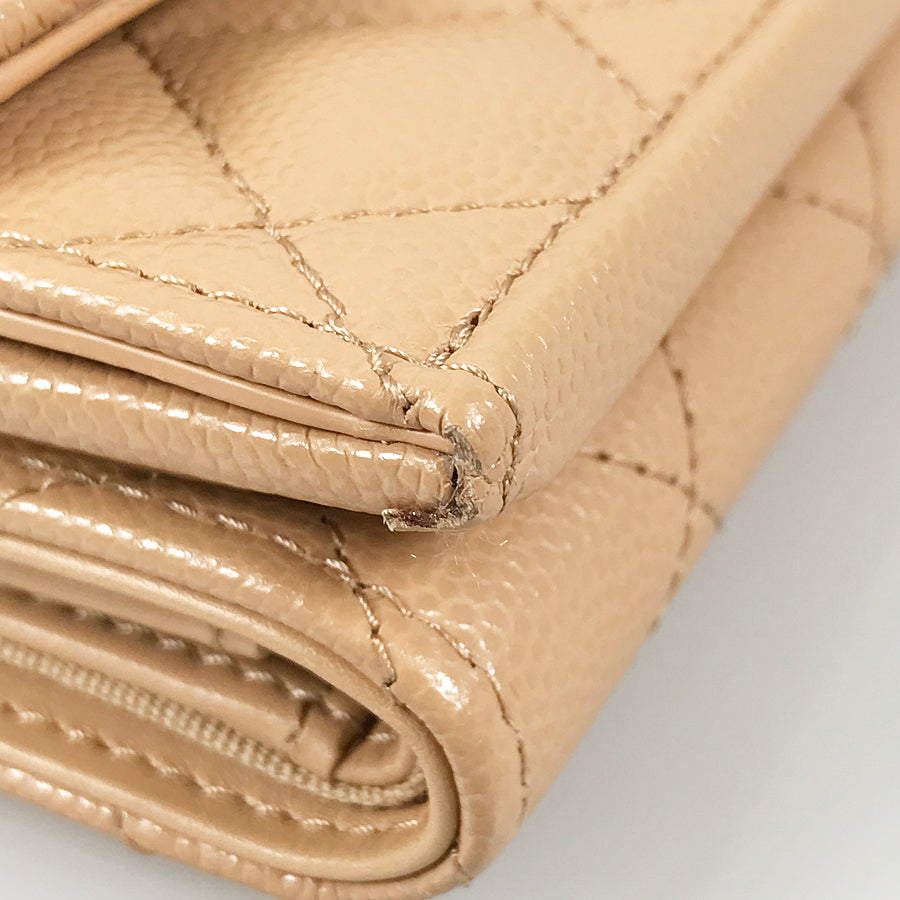 CHANEL Matelasse Trifold wallet