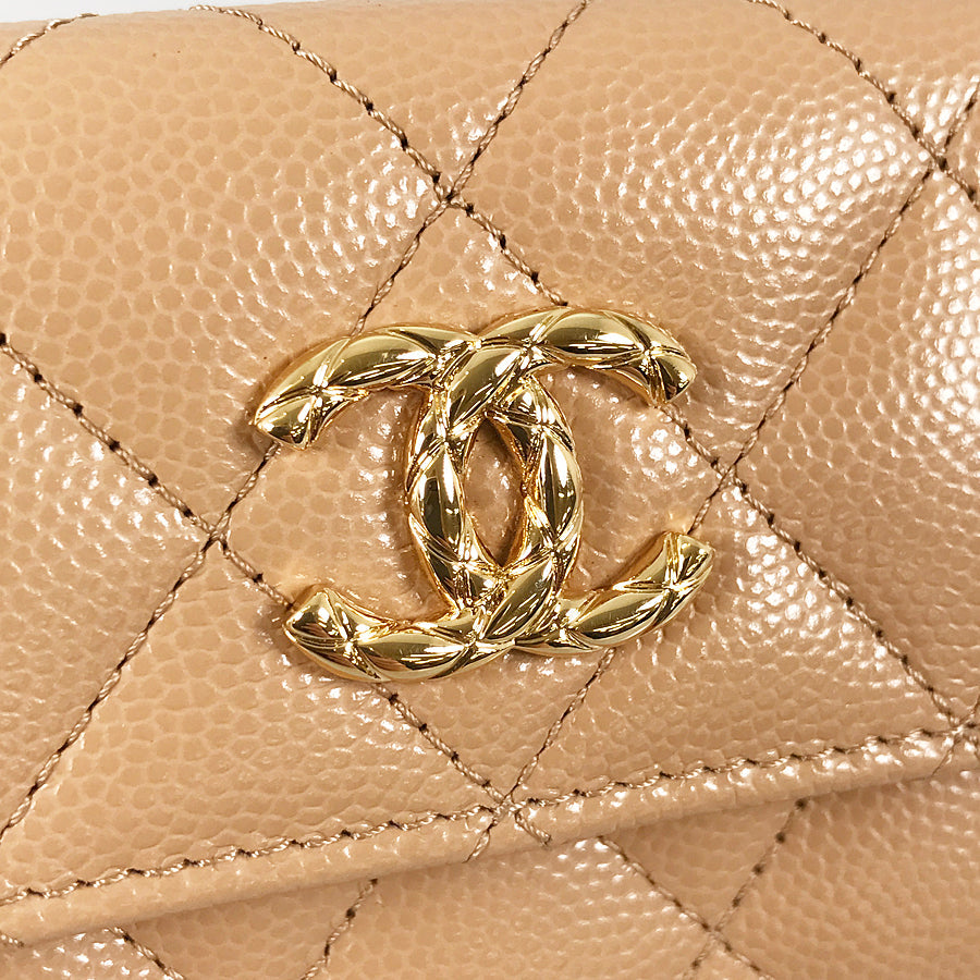 CHANEL Matelasse Trifold wallet