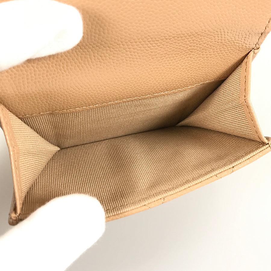 CHANEL Matelasse Trifold wallet