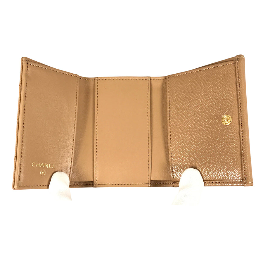 CHANEL Matelasse Trifold wallet