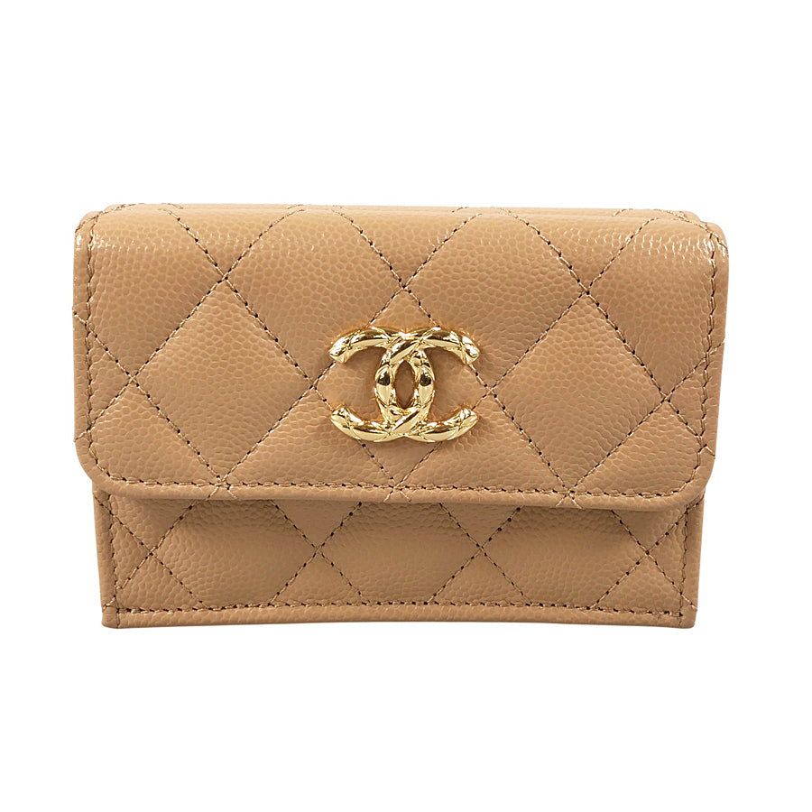 CHANEL Matelasse Trifold wallet