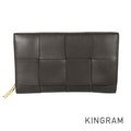 BOTTEGA VENETA Maxi Intrecciato Long wallet Round zipper
