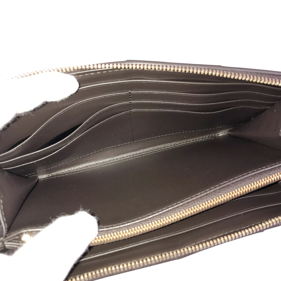 BOTTEGA VENETA Maxi Intrecciato Long wallet Round zipper