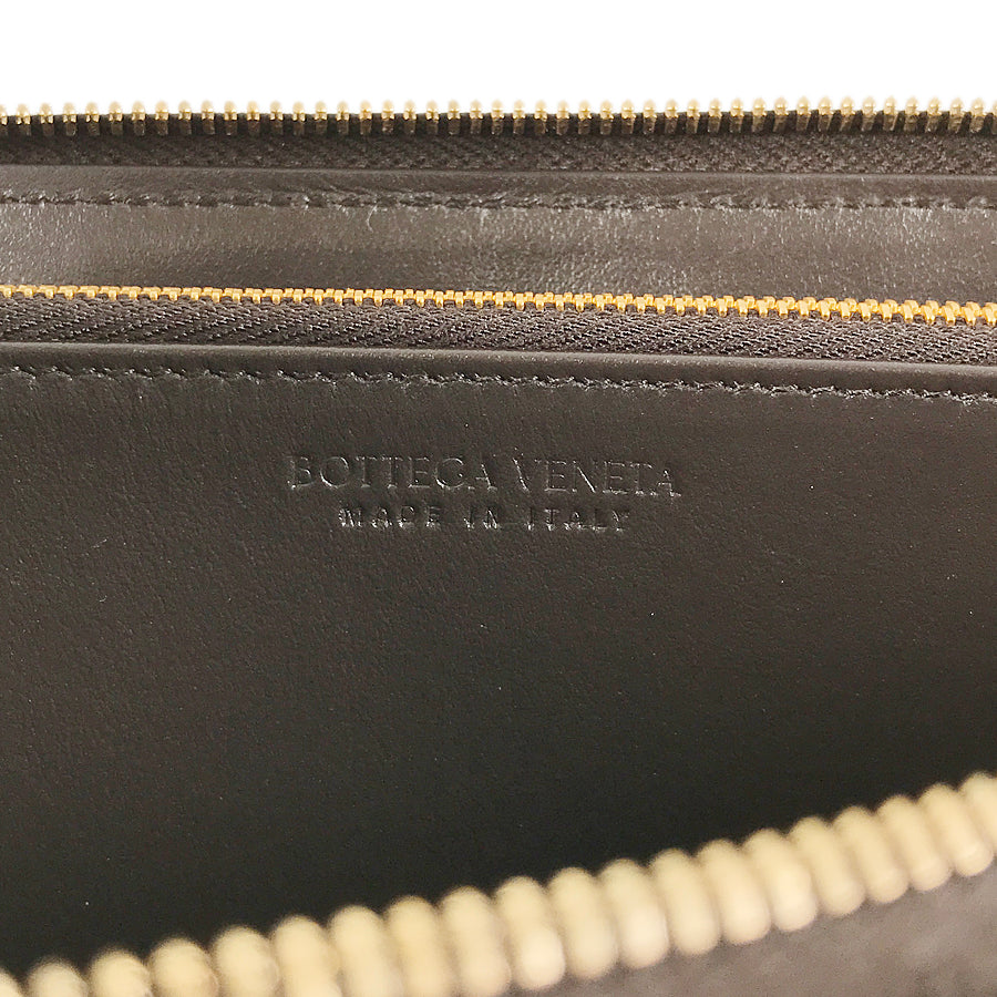 BOTTEGA VENETA Maxi Intrecciato Long wallet Round zipper