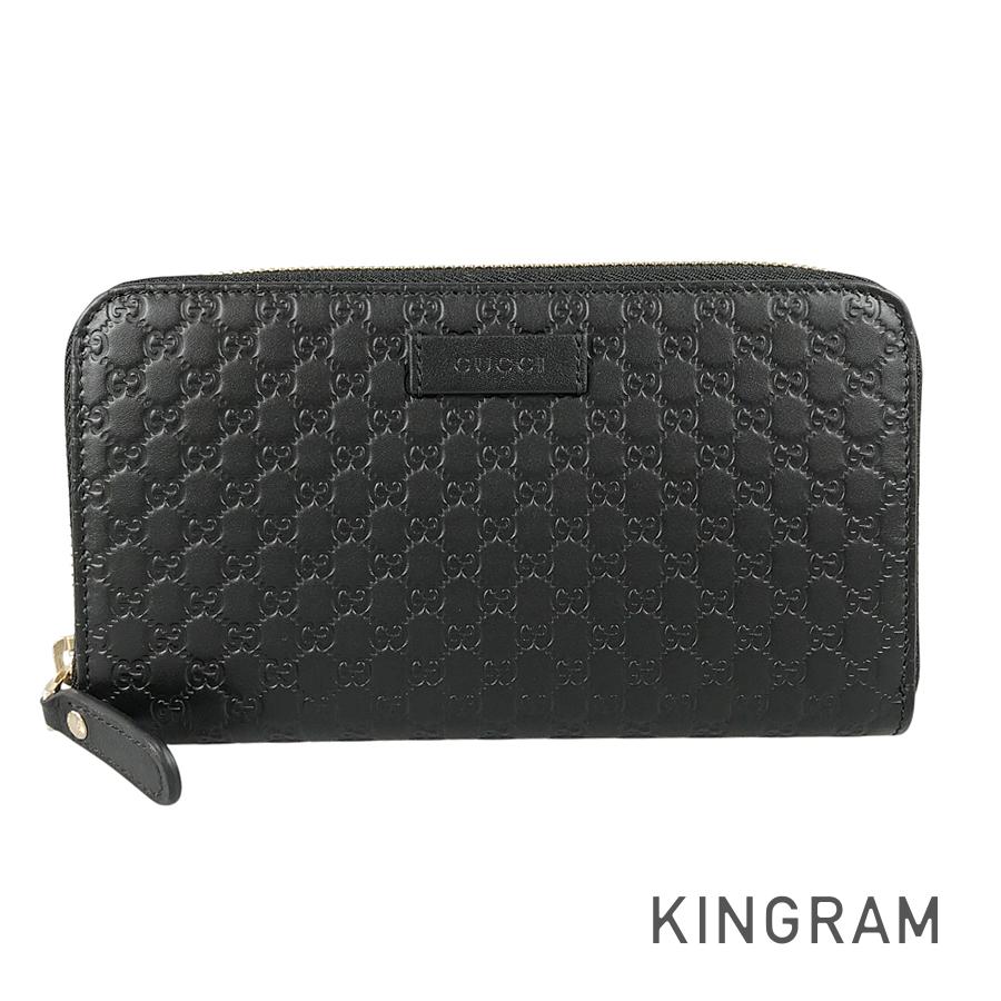 GUCCI Micro Gucci Sima 449391 Long wallet Round zipper