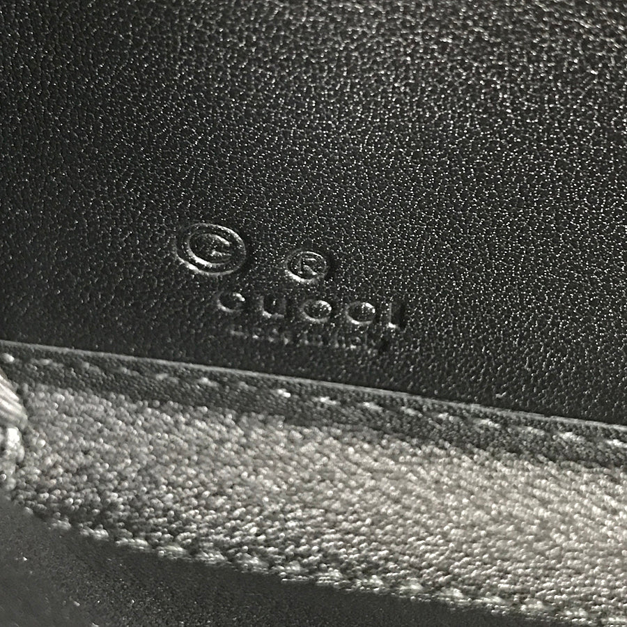 GUCCI Micro Gucci Sima 449391 Long wallet Round zipper