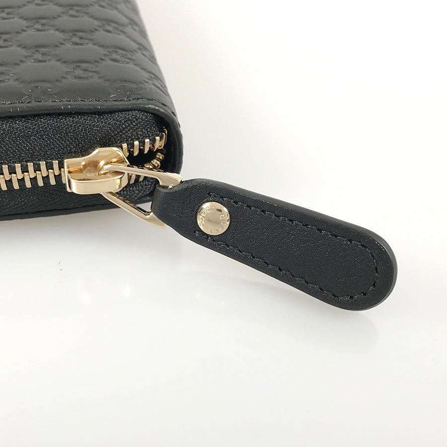 GUCCI Micro Gucci Sima 449391 Long wallet Round zipper