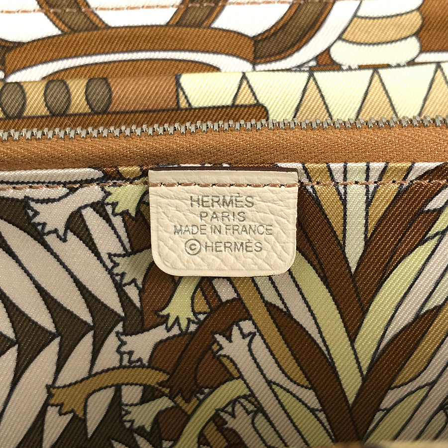 HERMES Azap Long Silkine Long wallet Round zipper