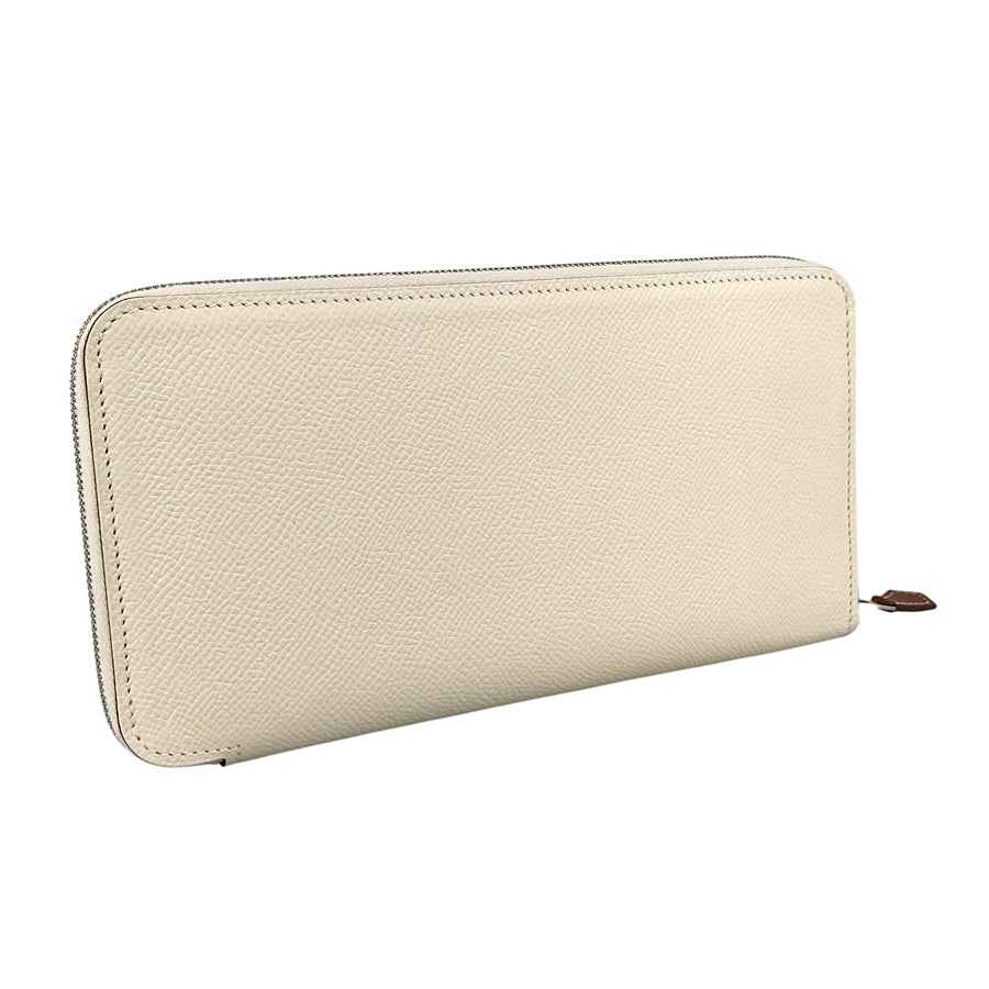 HERMES Azap Long Silkine Long wallet Round zipper