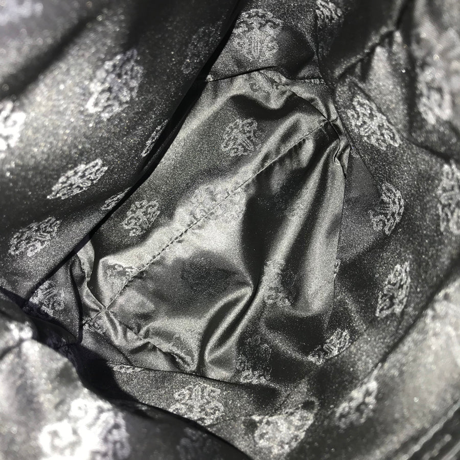 CHROME HEARTS Flared Drawstring BS Cross Patch Pouch