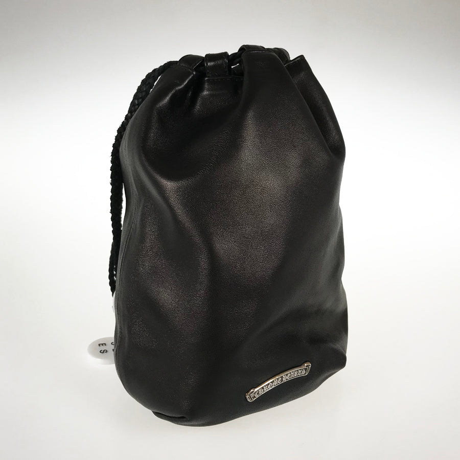 CHROME HEARTS Flared Drawstring BS Cross Patch Pouch