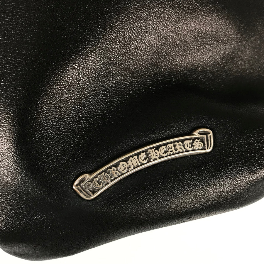 CHROME HEARTS Flared Drawstring BS Cross Patch Pouch