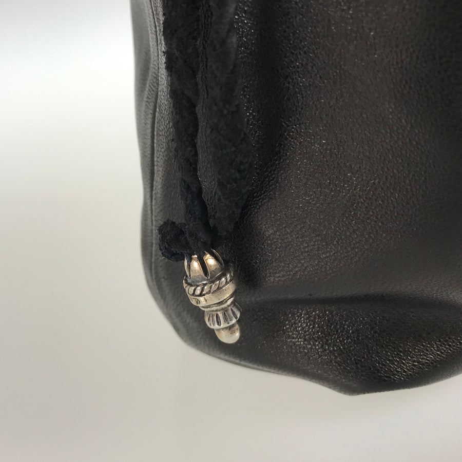 CHROME HEARTS Flared Drawstring BS Cross Patch Pouch